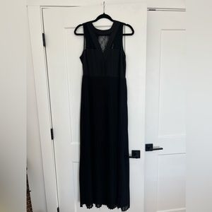 Black full length dress, size medium, great for a wedding